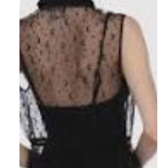 HOT TOPIC Black sheer flocked moon and stars dress - Picture 2 of 6